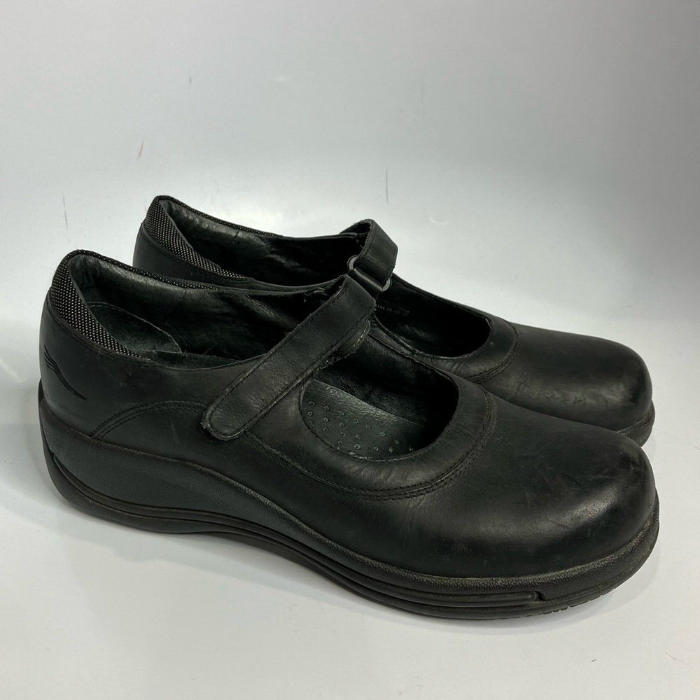 Dansko heavy duty mary‎ Jane Shoes slip resistant work shoes black leather sz 42